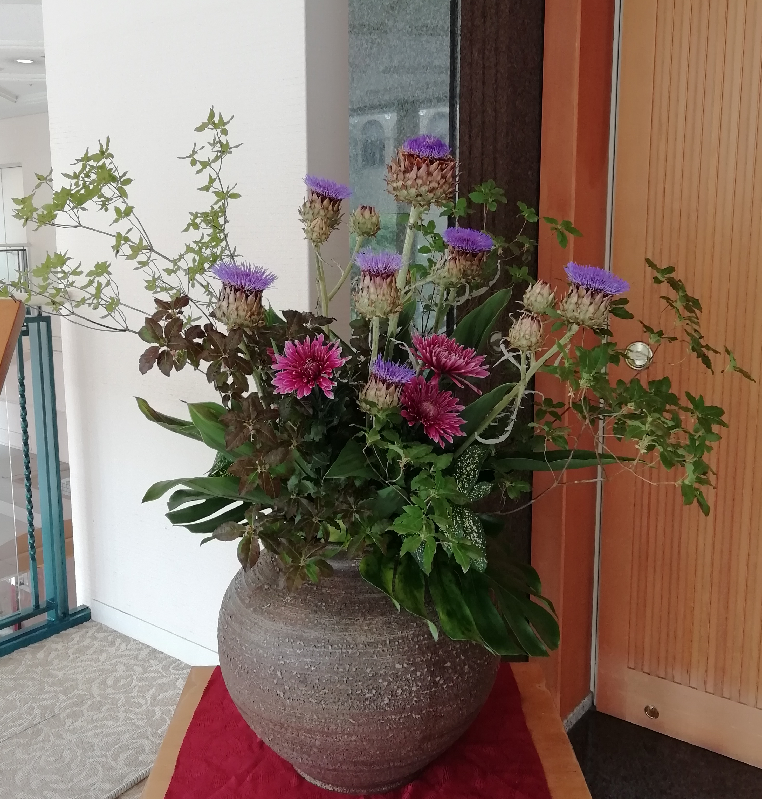 2階日本料理島家のお花