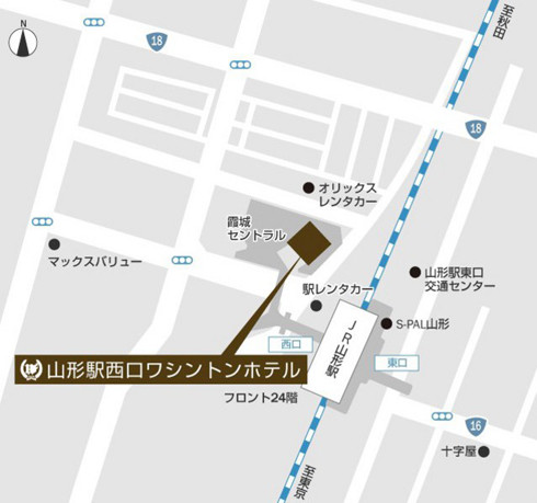 山形駅西口地図490459
