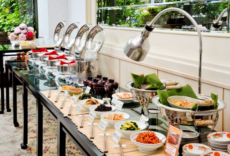 Image of a buffet scene