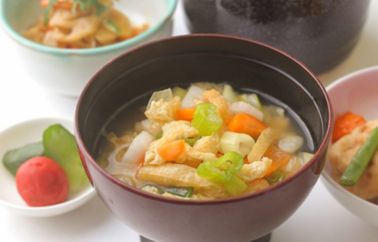 Miso Soup with Lots of Toppings