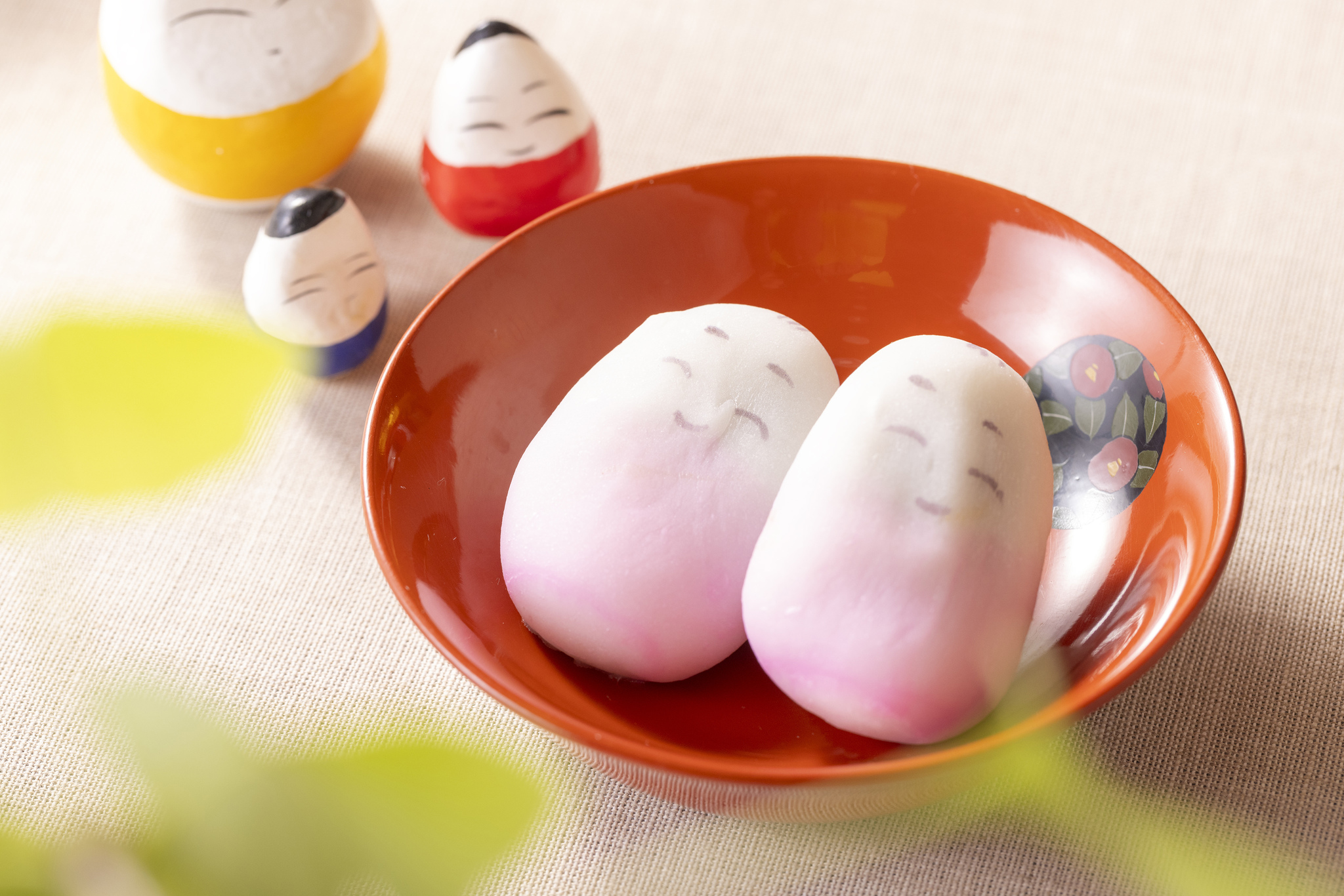 朝食ビュッフェ　会津銘菓（笹姫　小法師　大福）
