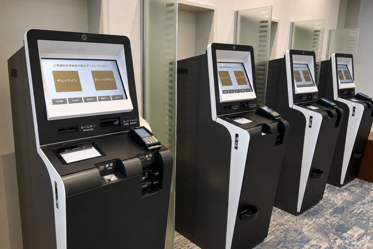 1st Floor: Self-Service Check-In/Check-Out Kiosks