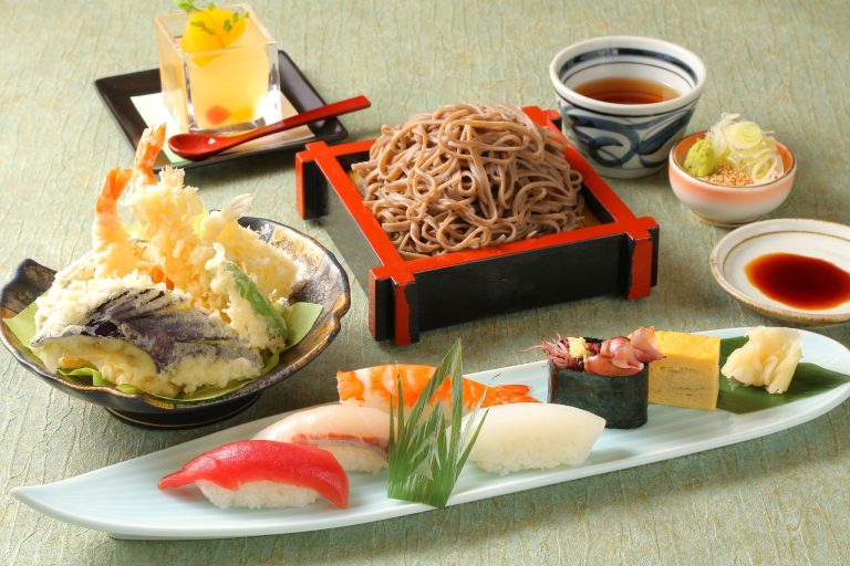 Sushi and Soba Set Meal