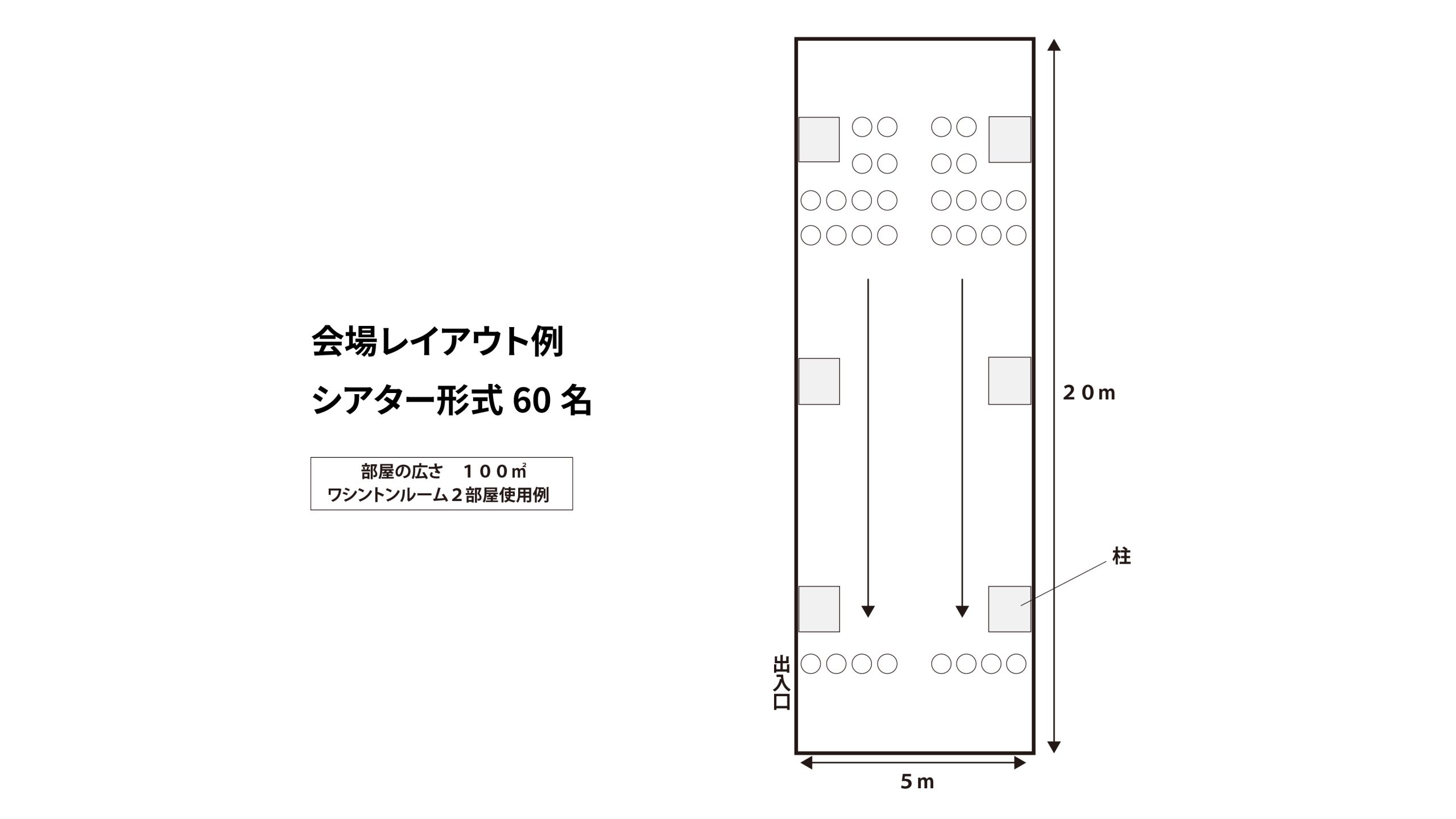 会場レイアウト例（シアター形式） サムネイル