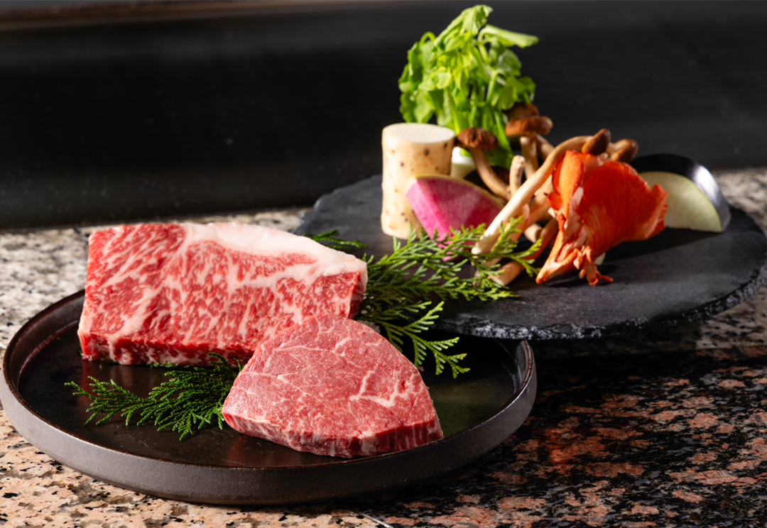 紺碧 －こんぺき－　米沢牛［200g］鉄板焼コース 