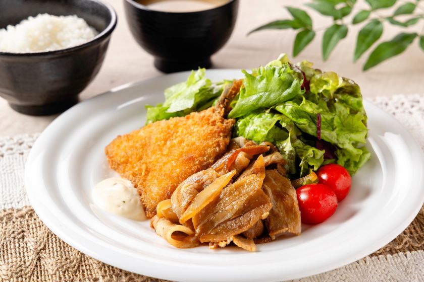 【鯵フライ＆生姜焼き】 サムネイル