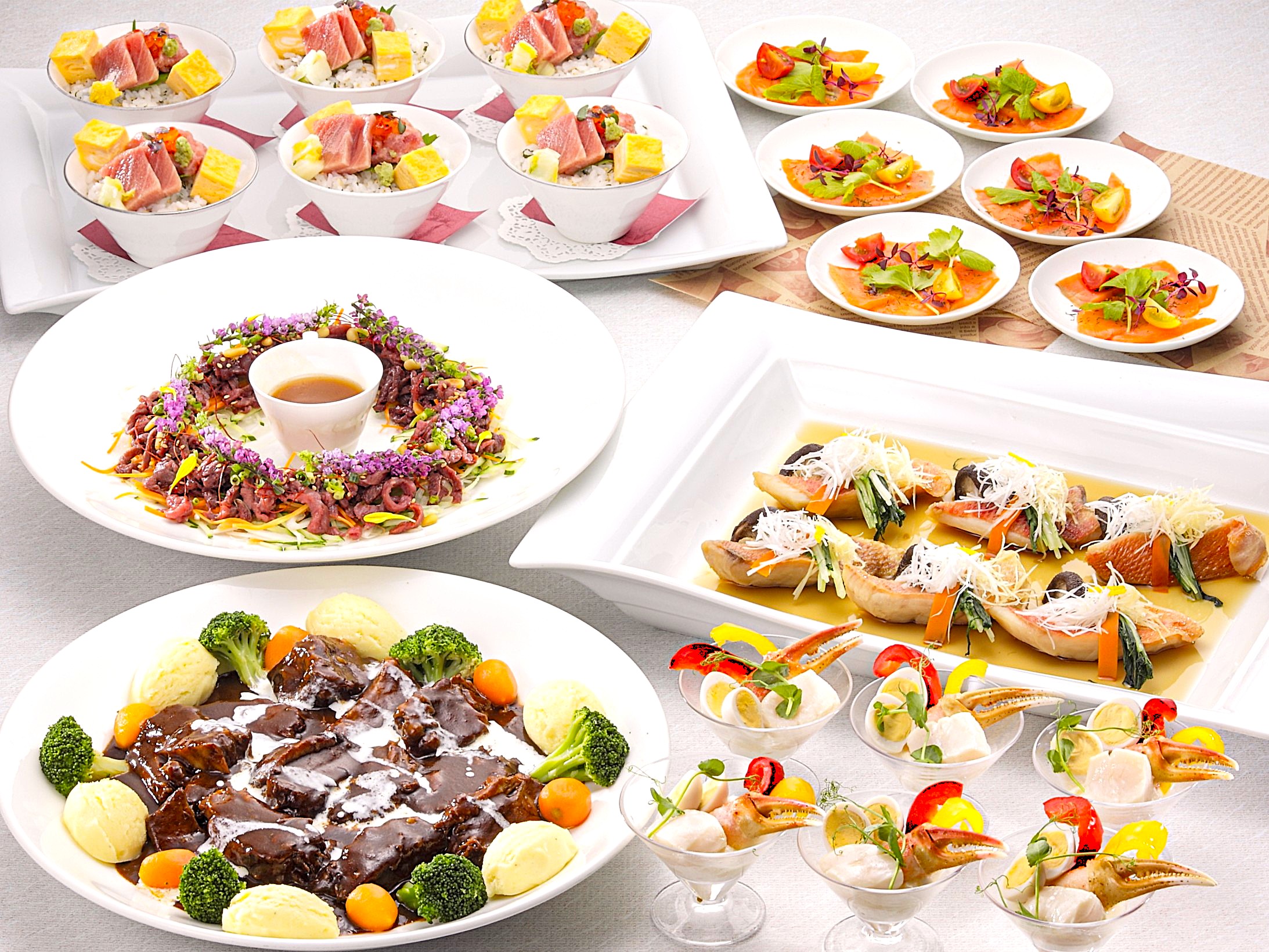 宴会場のウインタープラン　Bプラン 