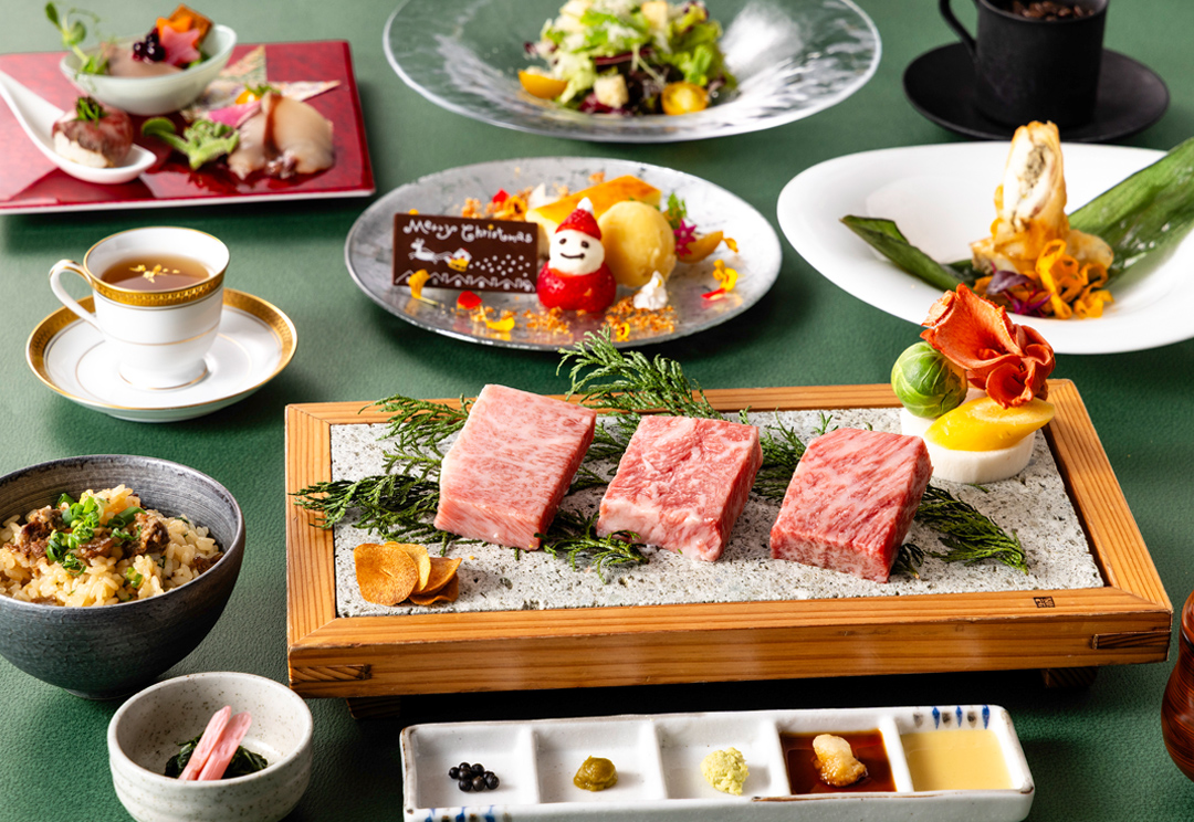 【Xmas2025】萌黄 －もえぎ－ 神戸牛・米沢牛・佐賀牛の食べ比べ鉄板焼コース サムネイル