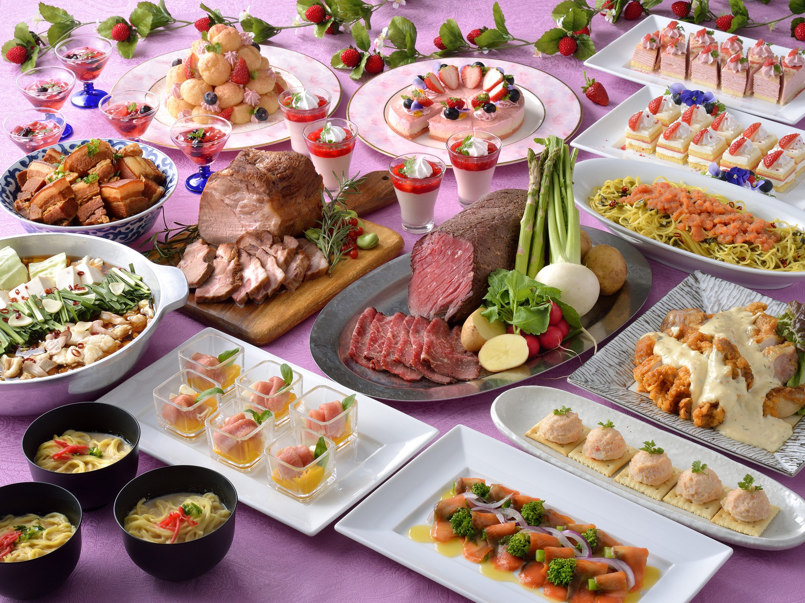 春休みスペシャルランチビュッフェ～九州・沖縄×苺のデザート～ サムネイル