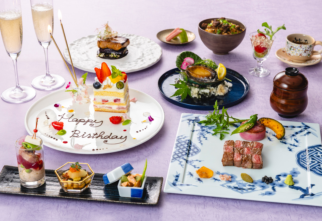 ［8/1～］撫子 －なでしこー　デコレーションケーキ付き 鮑、佐賀牛のアニバーサリーコース サムネイル